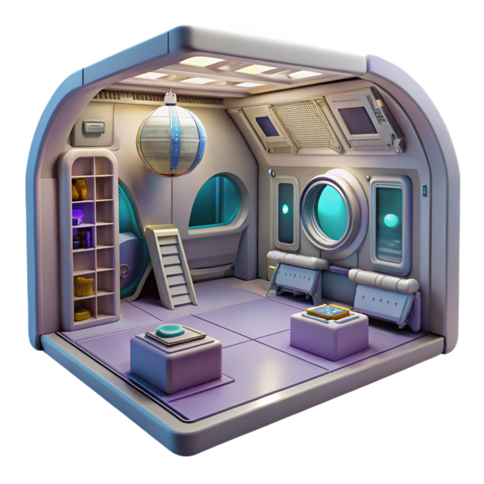 stunning traditional Space Station Interior View Cutout premium png