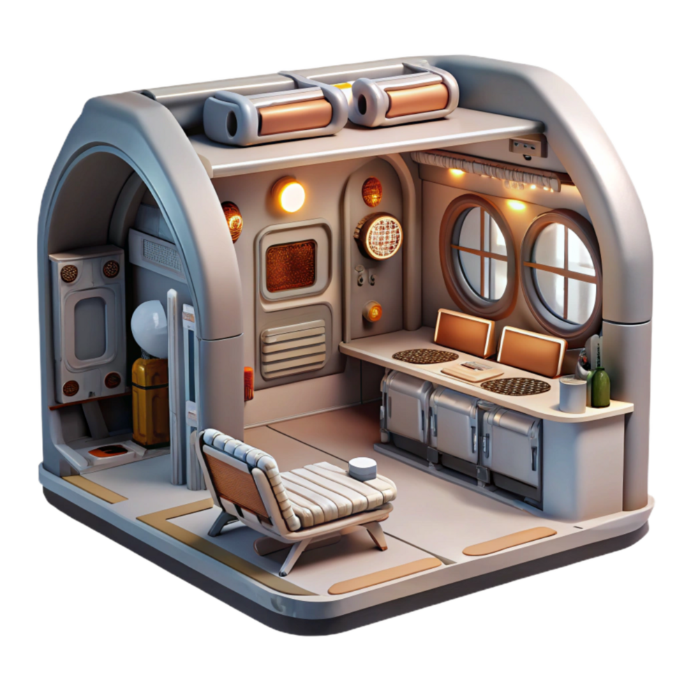 wonderful artistic Space Station Interior View Cutout high resolution png