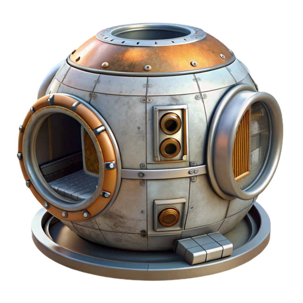 extraordinary abstract Space Station Module Cutout with Docking Port genuine png