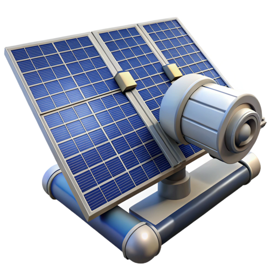 vibrant creative Space Station Solar Panels Transparent Background Power Source exclusive png