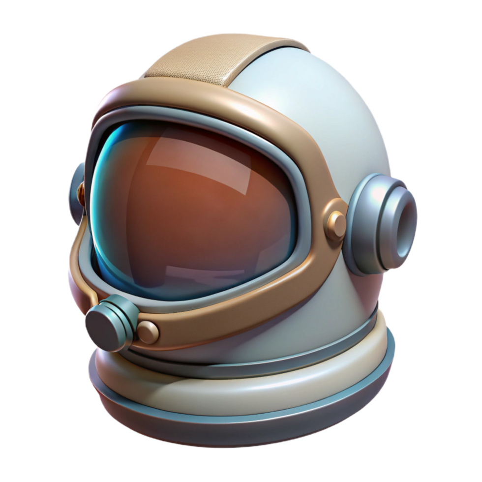 stunning vintage Space Suit Helmet Visor Reflection Isolated Element high resolution png