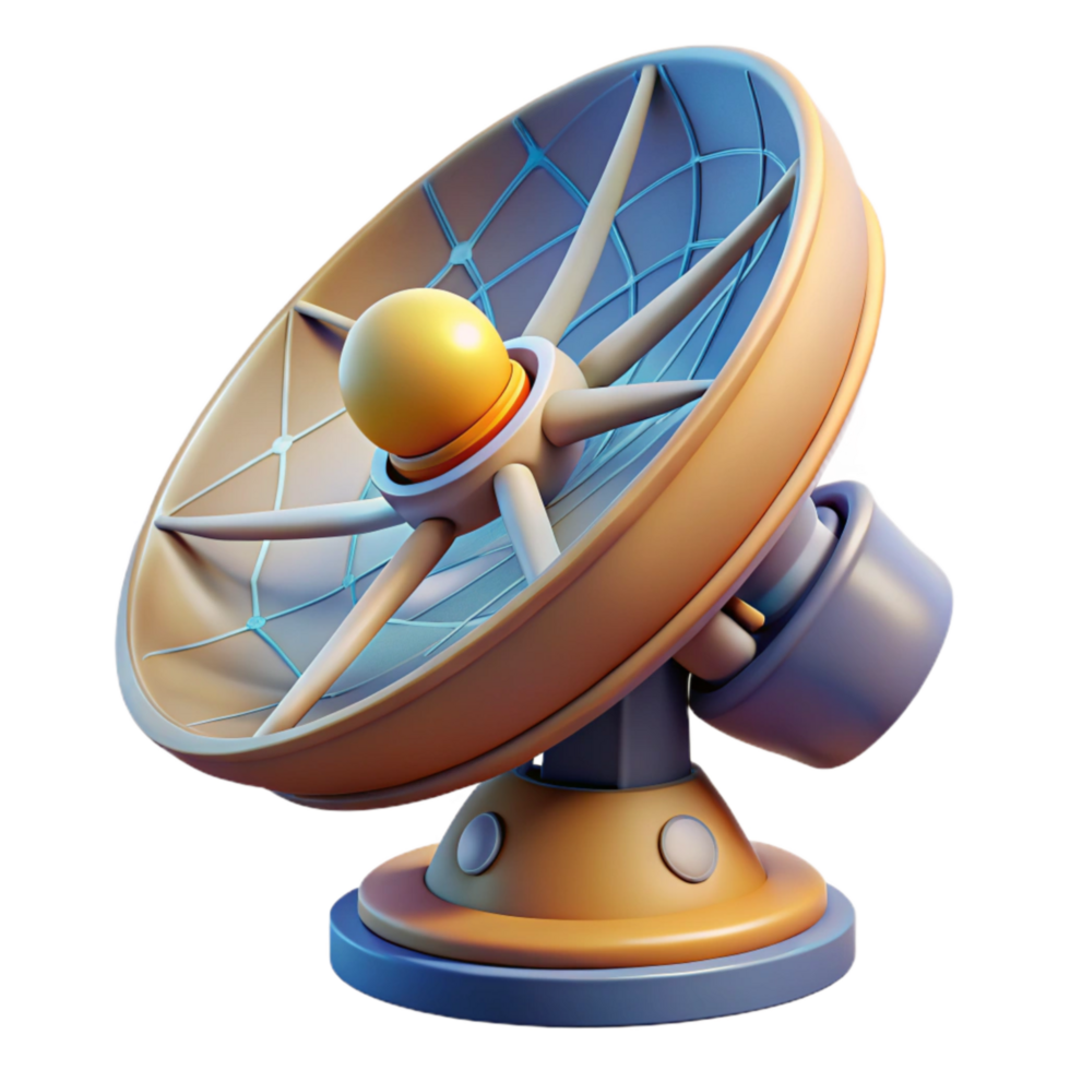 extraordinary classic Space Telescope Data Transmission Dish Isolated detailed png
