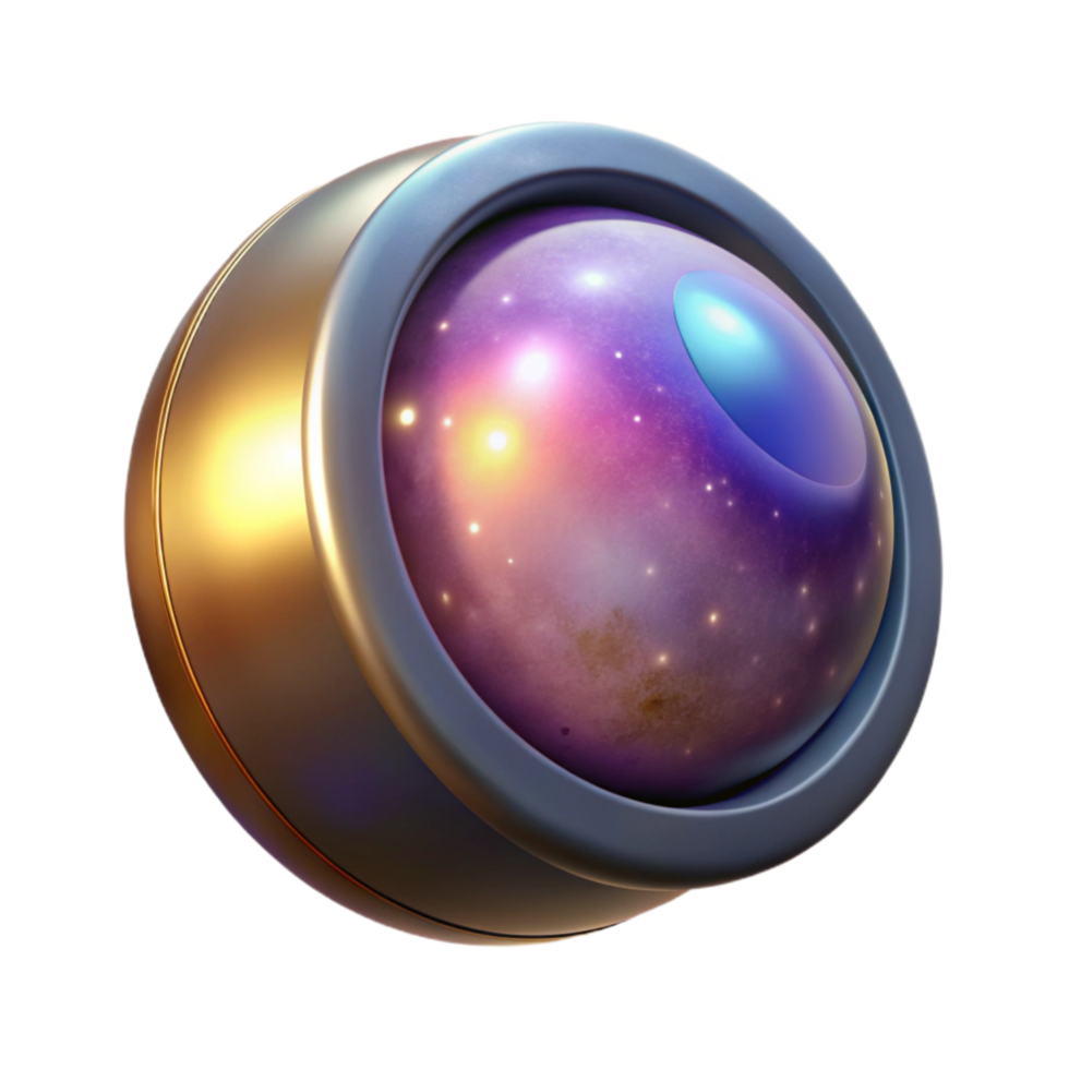 elegant modern Space Telescope Lens Flare Isolated exclusive png