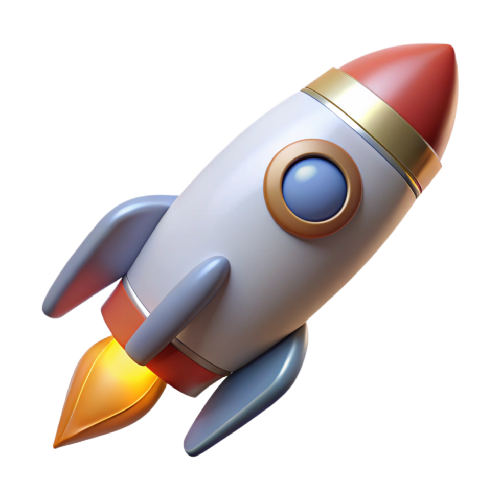 magnificent abstract Space Tourism Rocket Launch Cutout detailed png