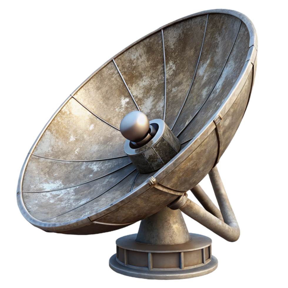 dramatic contemporary Space Telescope Reflector Dish Close Up Isolated genuine png