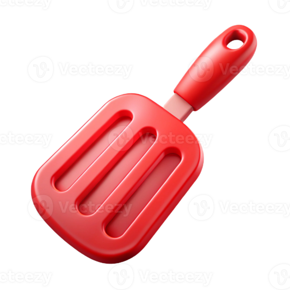 magnificent minimalist Spatula Silicone Red Heat Resistant Cutout professional png