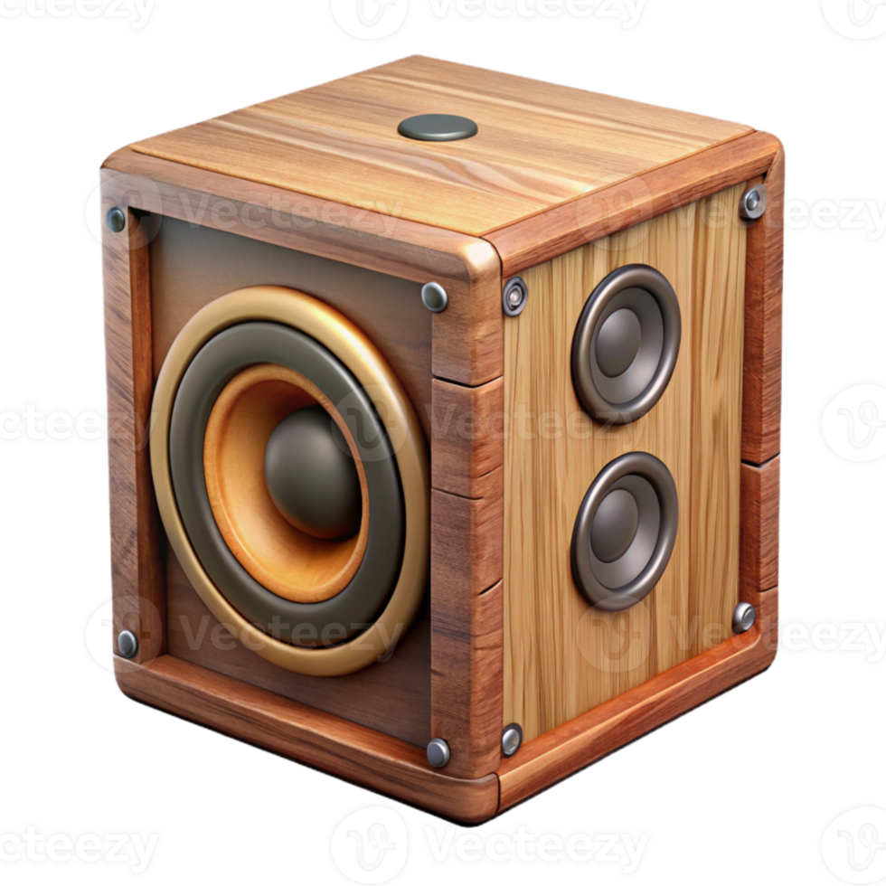 wonderful abstract Speaker Cabinet Wooden Enclosure Isolated Element Transparent Background genuine png