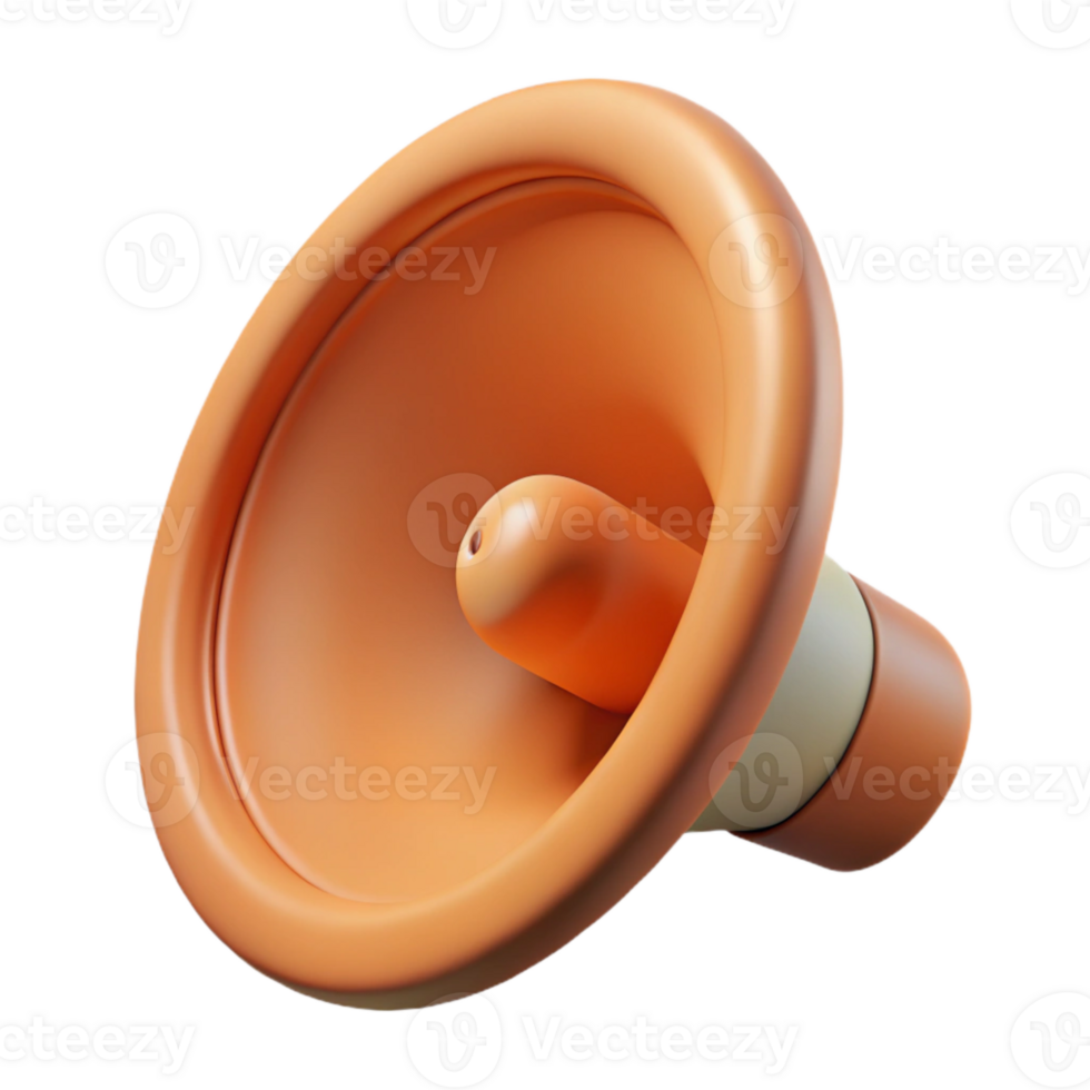 dramatic creative Speaker Cone Close Up View Isolated high resolution png