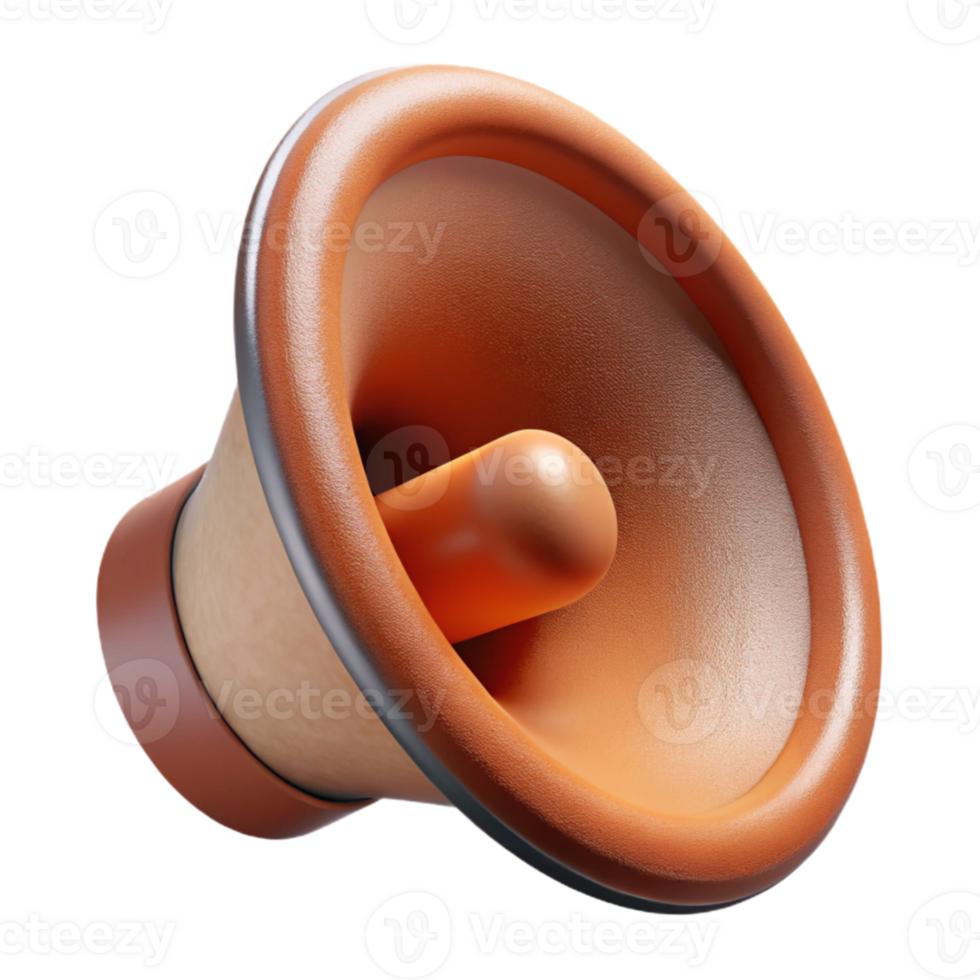 serene artistic Speaker Cone Close Up View Isolated original png