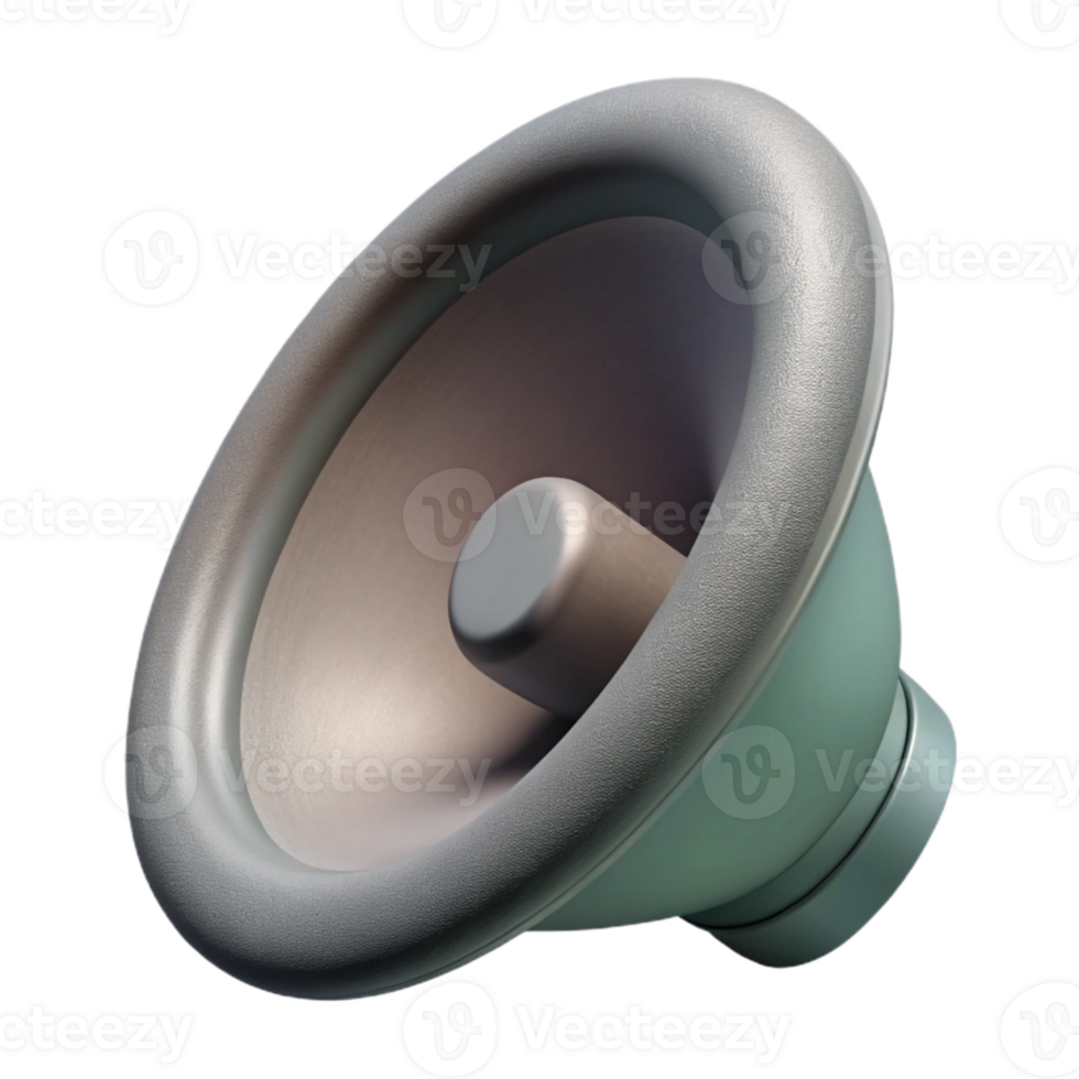 dramatic minimalist Speaker Cone Detail Grey Isolated exclusive png