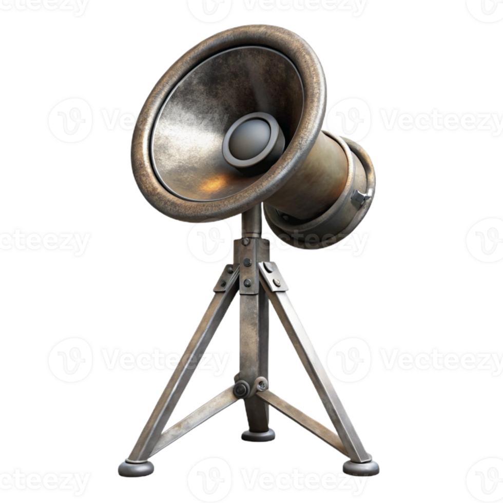 dramatic minimalist Speaker Stand Metal Tripod Design Isolated Cutout premium png