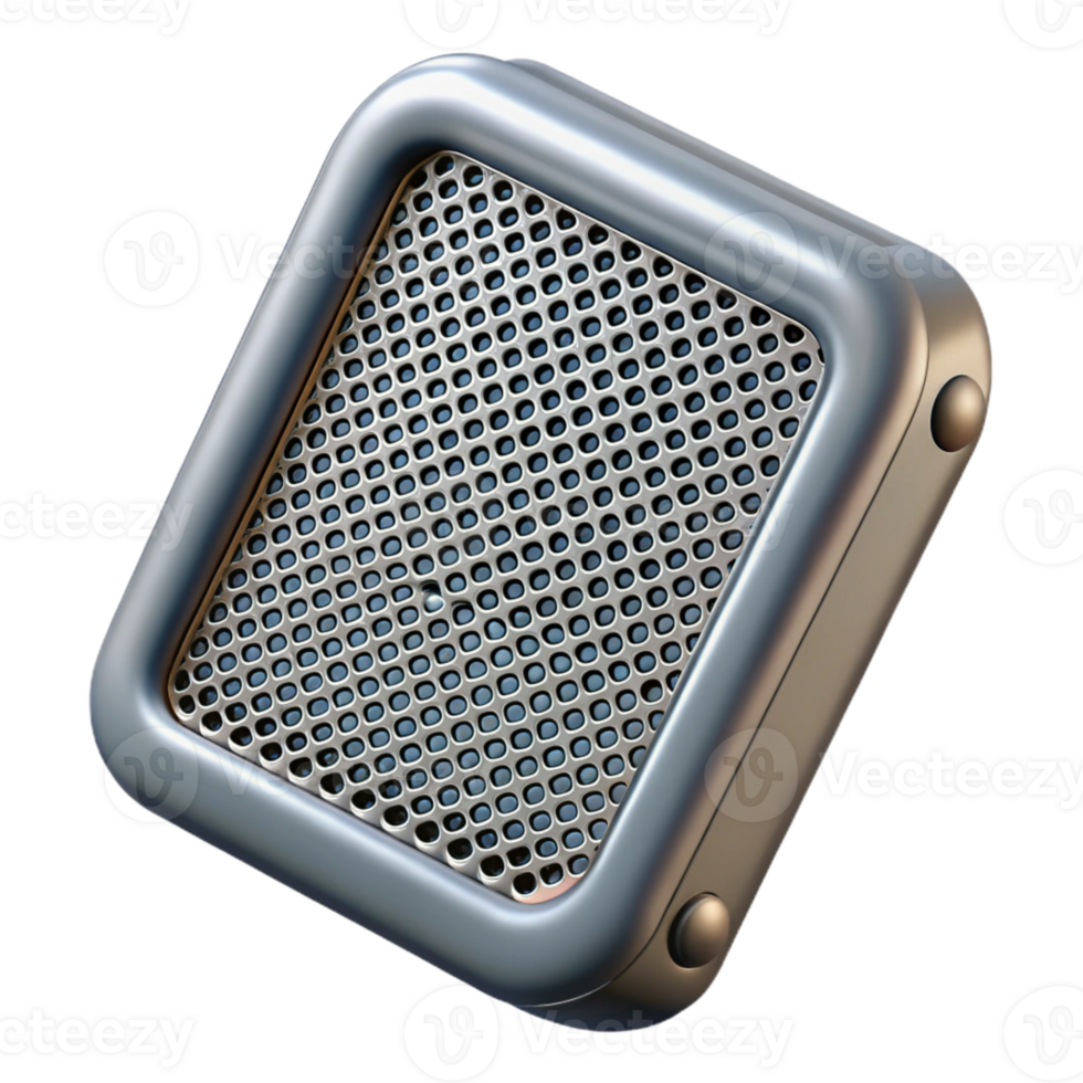dramatic contemporary Speaker Grille Metal Mesh Detail Isolated Element authentic png