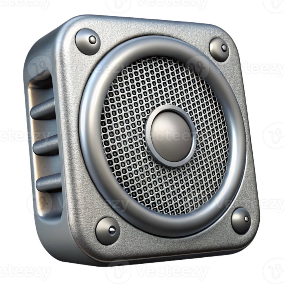 elegant creative Speaker Grill Detail Silver Isolated original png