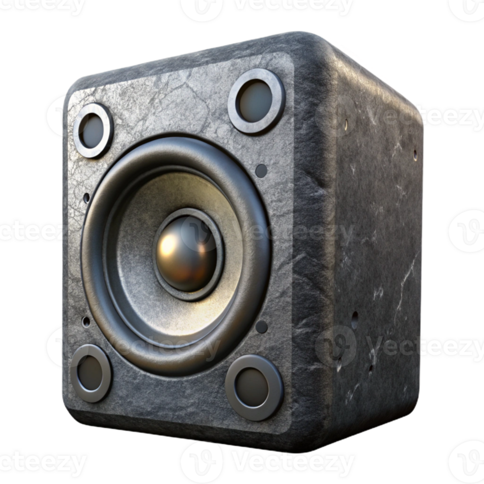 stunning artistic Speaker System Front View with Detailed Grill Isolated high quality png