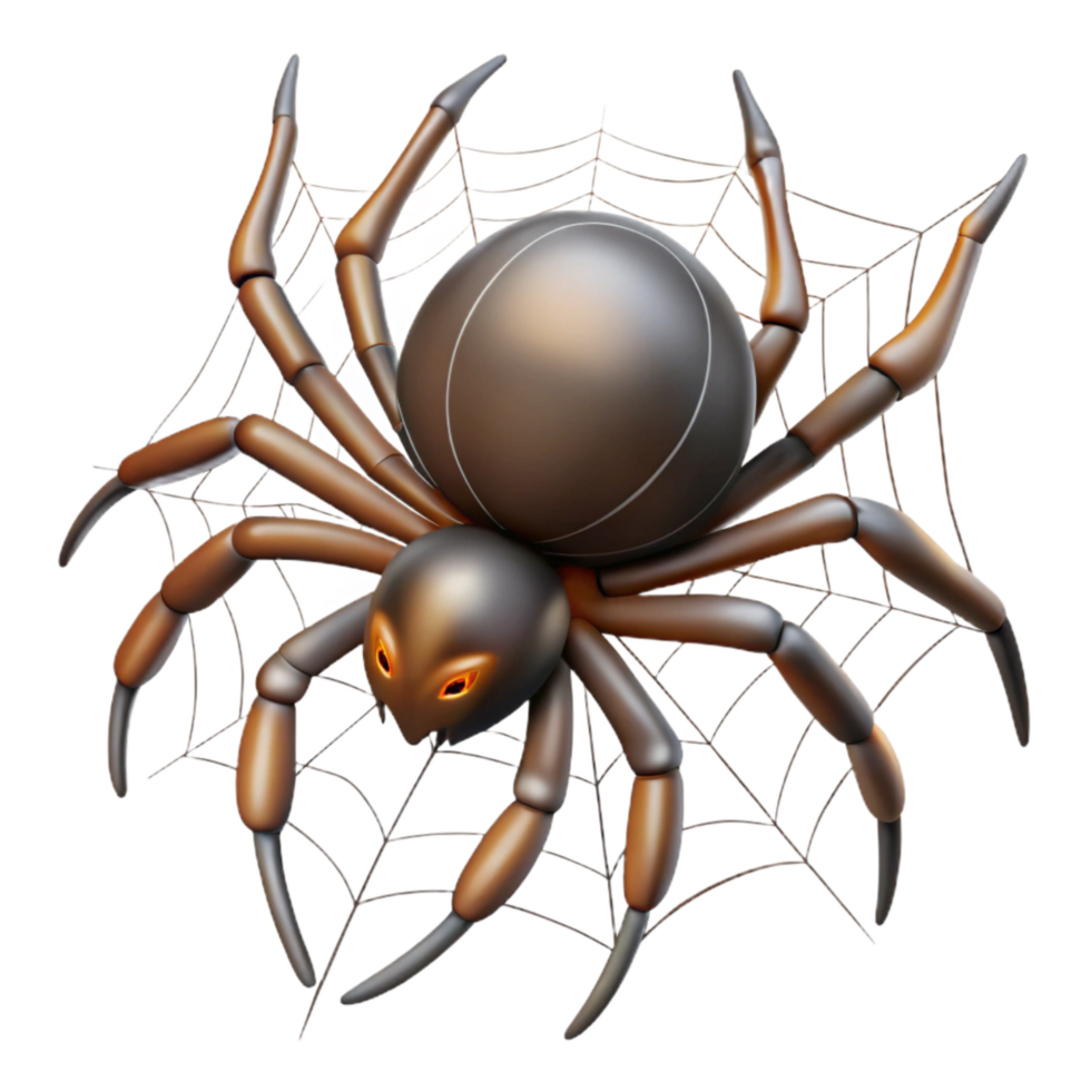 magnificent abstract Spider Spinning Web Transparent Background authentic png