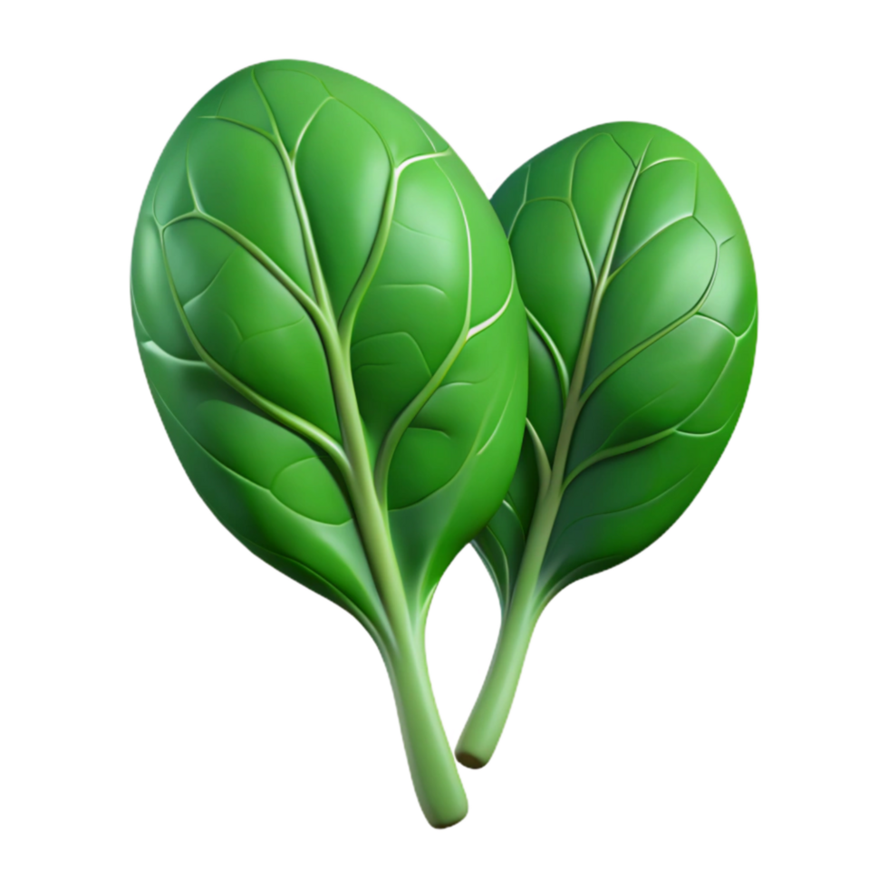 serene vintage Spinach Leaves Green Color Cutout original png