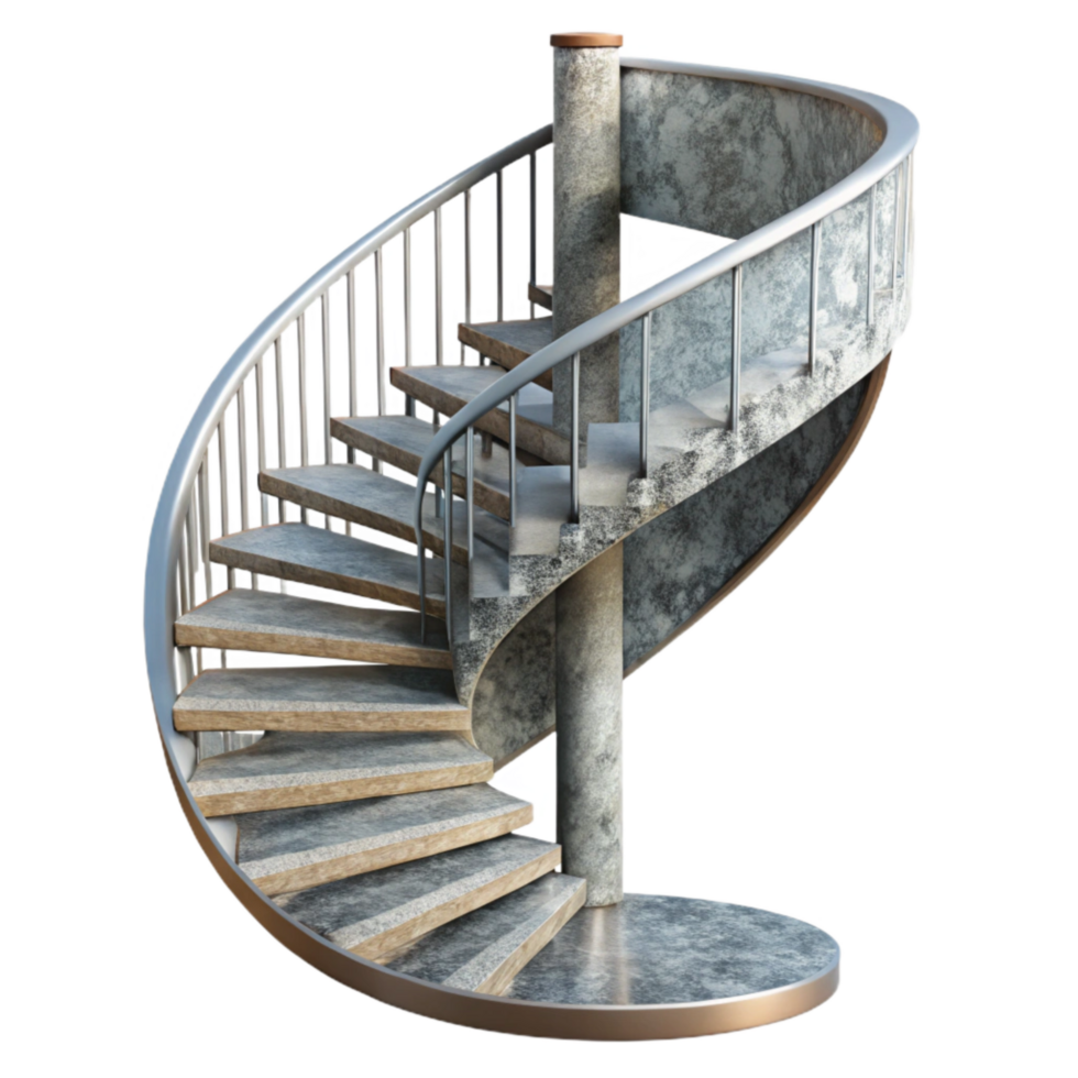impressive creative Spiral Staircase Modern Design Isolated Element high quality png
