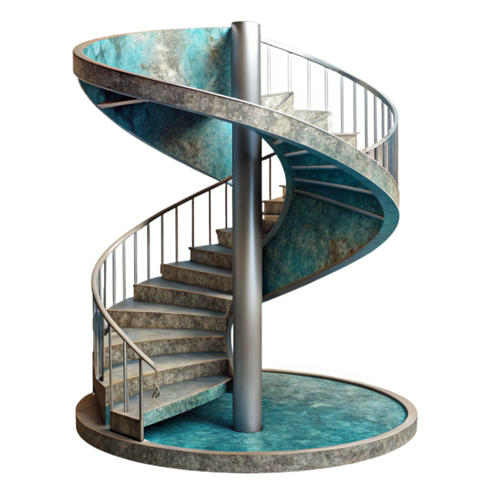 extraordinary modern Spiral Staircase Modern Design Isolated Element png