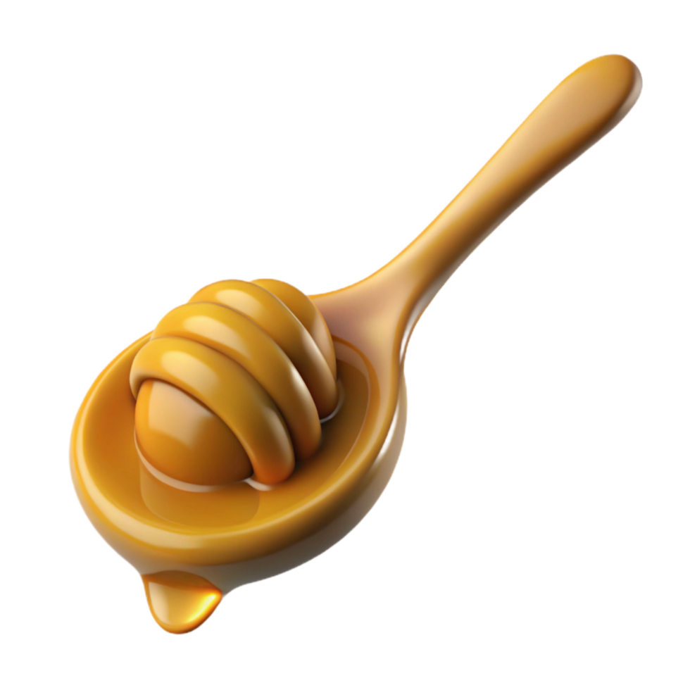 serene contemporary Spoonful of Honey Dripping Isolated Cutout professional png