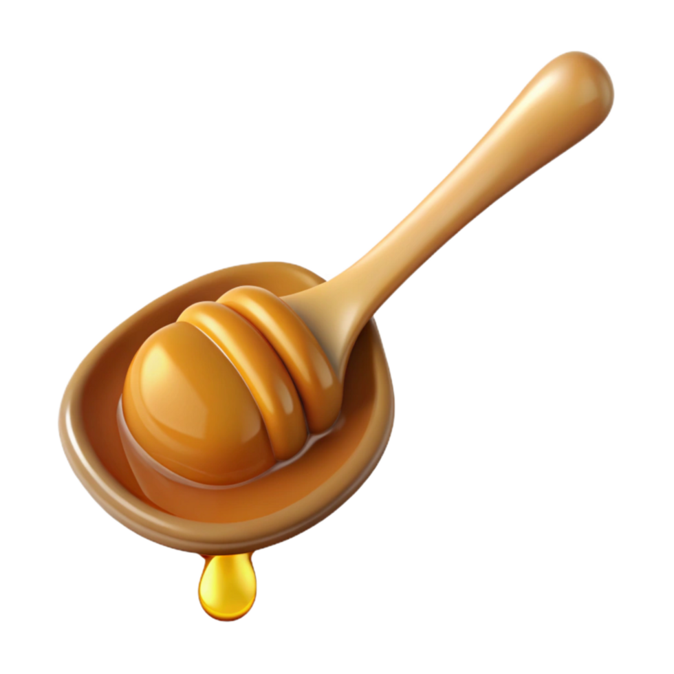 magnificent vintage Spoonful of Honey Dripping Isolated Cutout detailed png