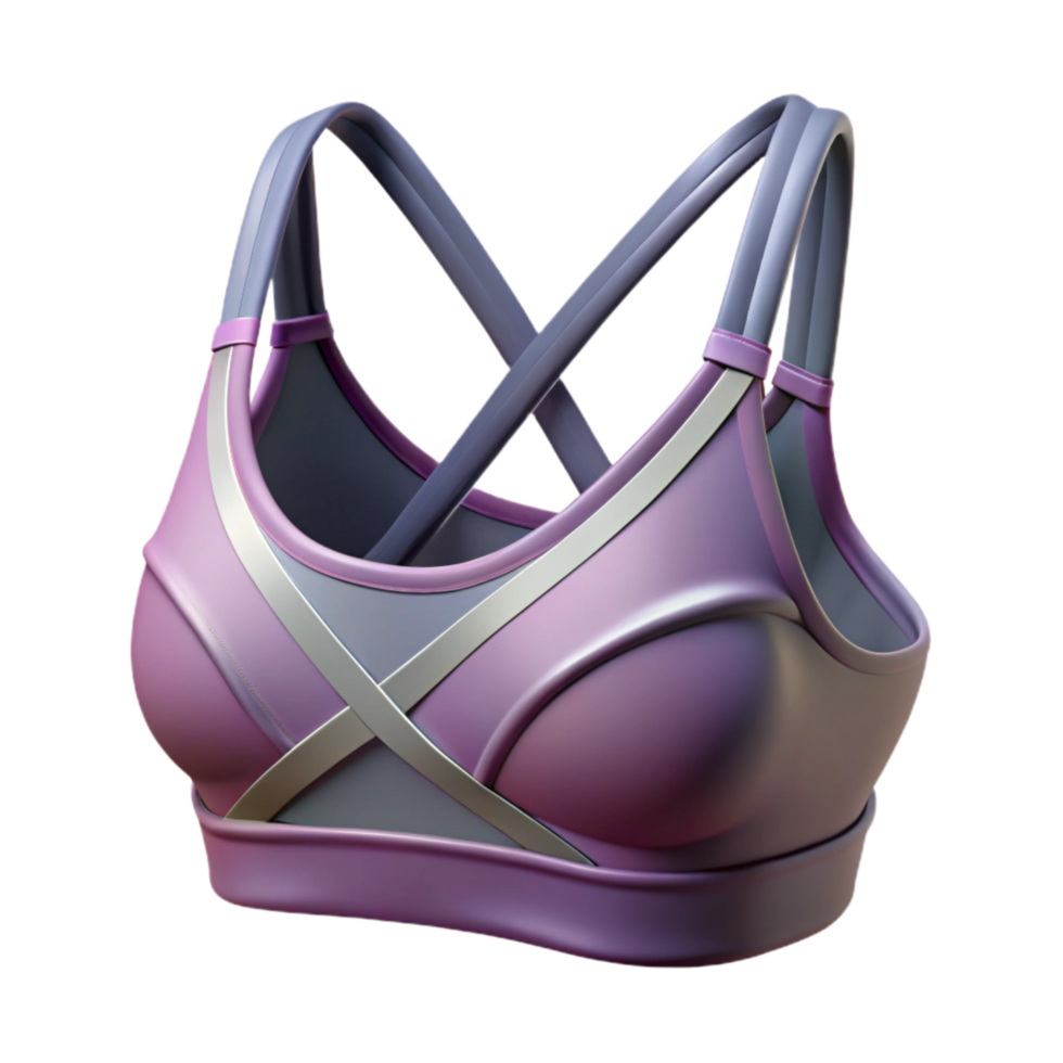 beautiful minimalist Sports Bra with Crisscross Straps Cutout Element original png
