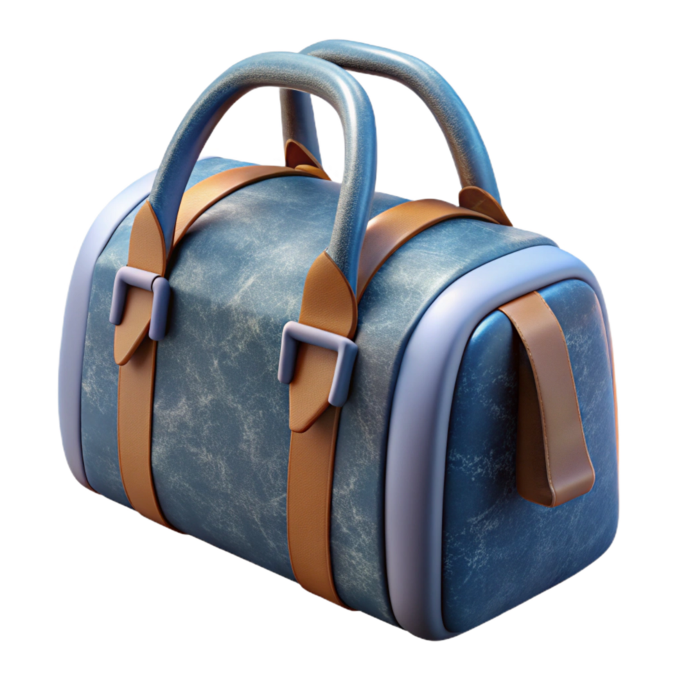 extraordinary minimalist Sports Bag Side View Packed Transparent Background genuine png