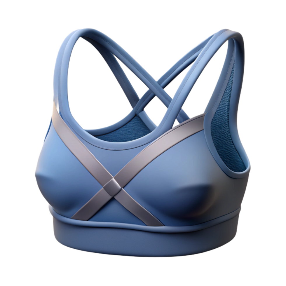 vibrant classic Sports Bra with Crisscross Straps Cutout Element png