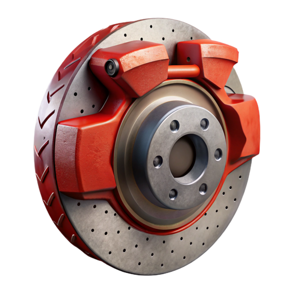 wonderful modern Sports Car Brake Caliper Isolated Element authentic png