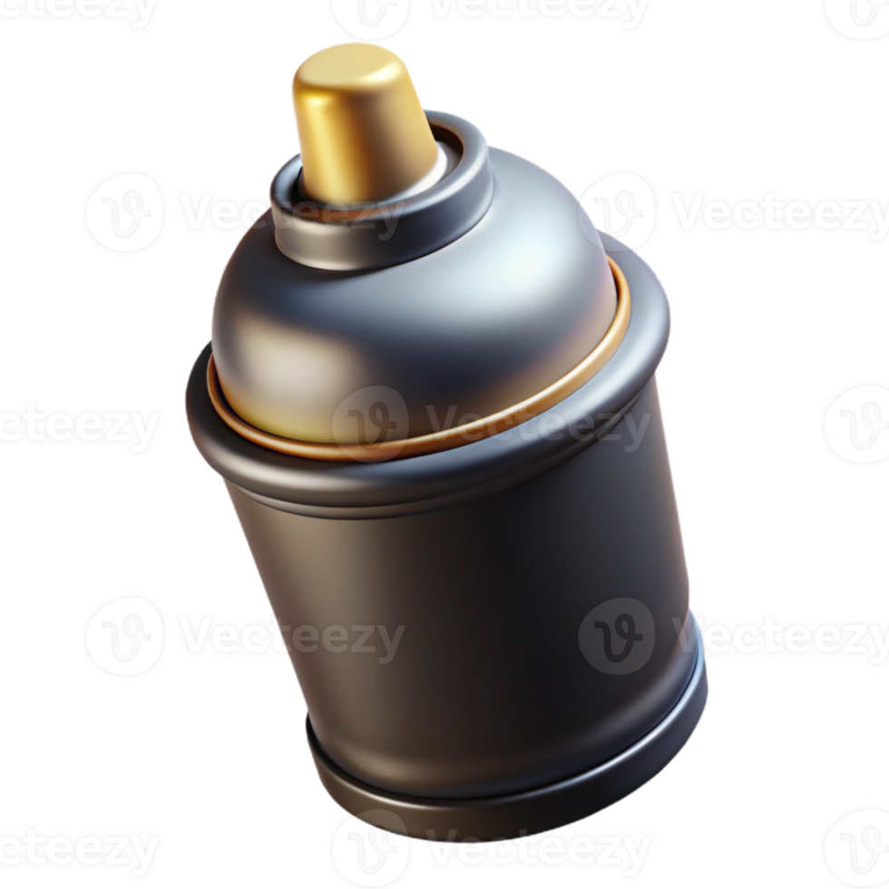 magnificent abstract Spray Paint Cap Close Up Black Transparent Background professional png