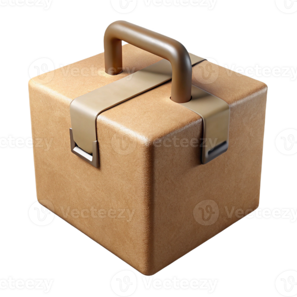 vibrant traditional Square Cardboard Box with Open Lid Transparent Background authentic png