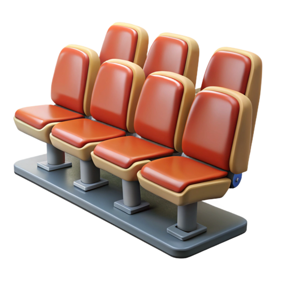 magnificent contemporary Stadium Seats Empty Rows Isolated Cutout png