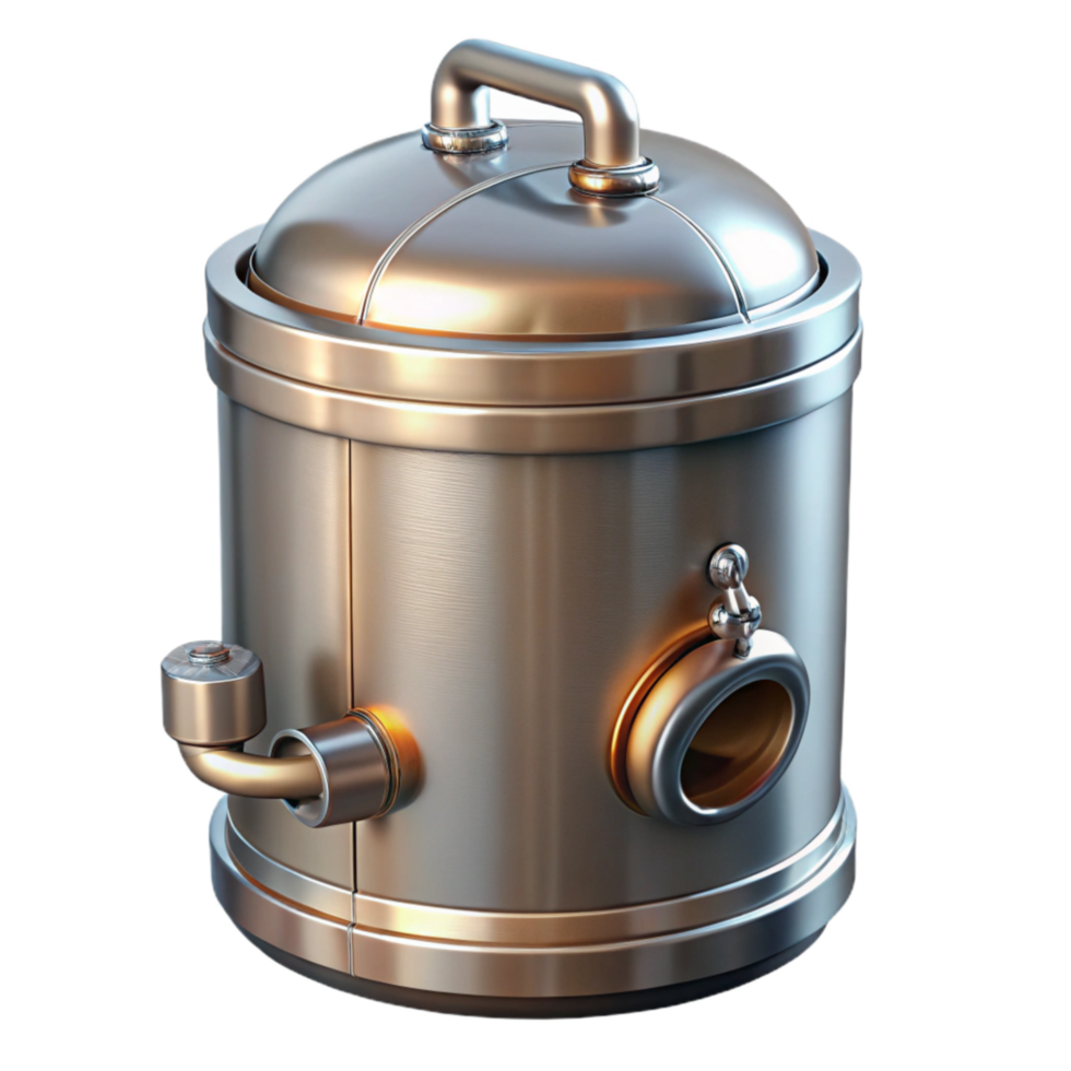 magnificent creative Stainless Steel Mash Tun Transparent Background genuine png