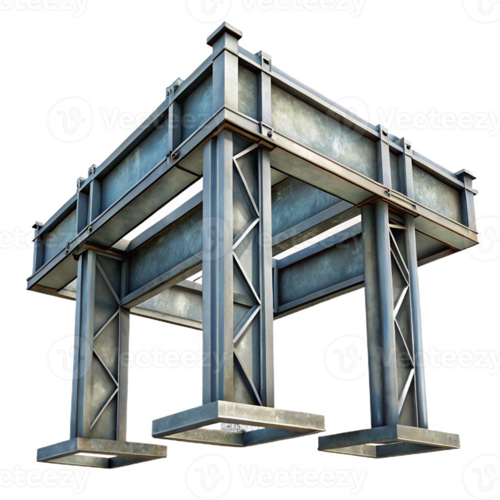 vibrant artistic Steel Beam Structure Architectural Element Cutout genuine png