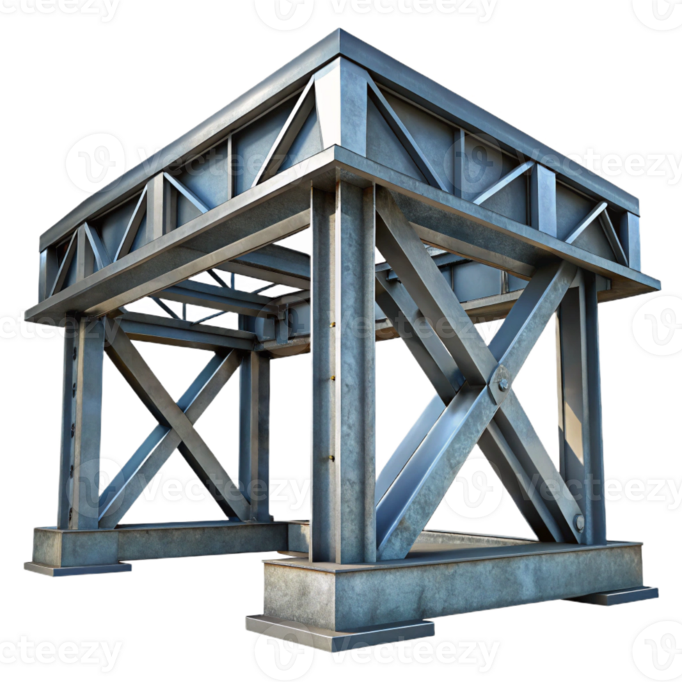 extraordinary vintage Steel Beam Structure Industrial Design Cutout high resolution png