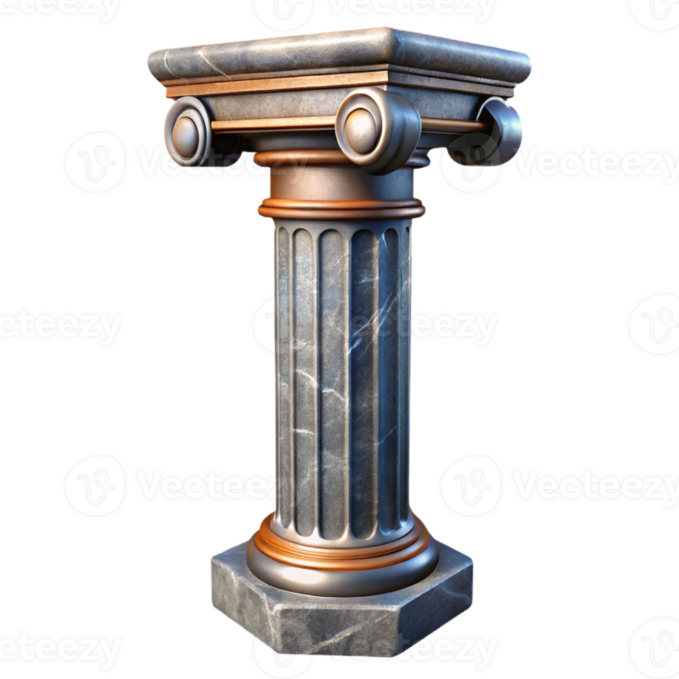 wonderful vintage Steel Column Architectural Detail Cutout high quality png