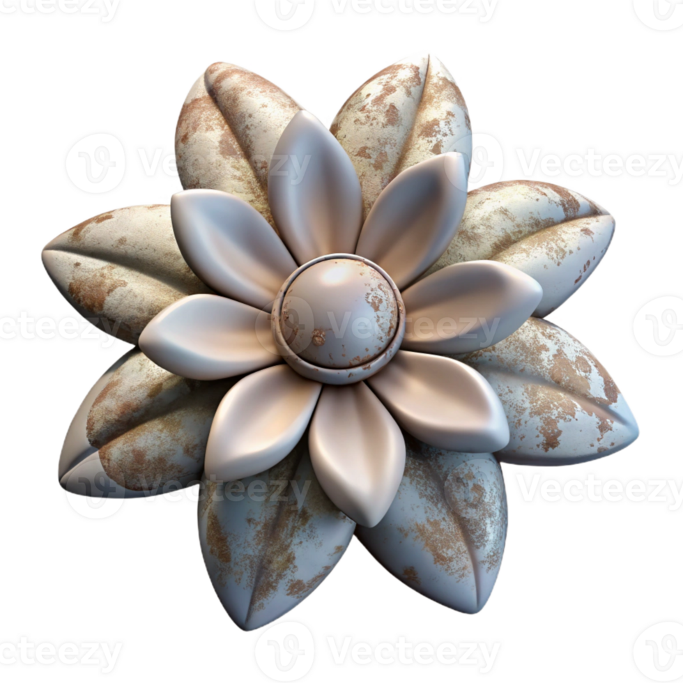 vibrant abstract Stencilled Flower Graffiti Isolated premium png