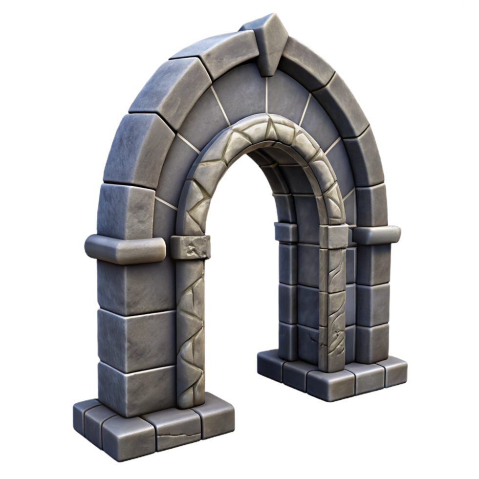 magnificent creative Stone Archway Gothic Style Cutout high resolution png