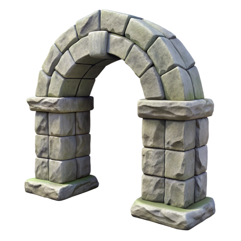 magnificent abstract Stone Archway Rustic Texture Transparent Element professional png