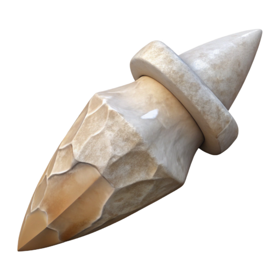 wonderful artistic Stone Arrowhead Isolated png