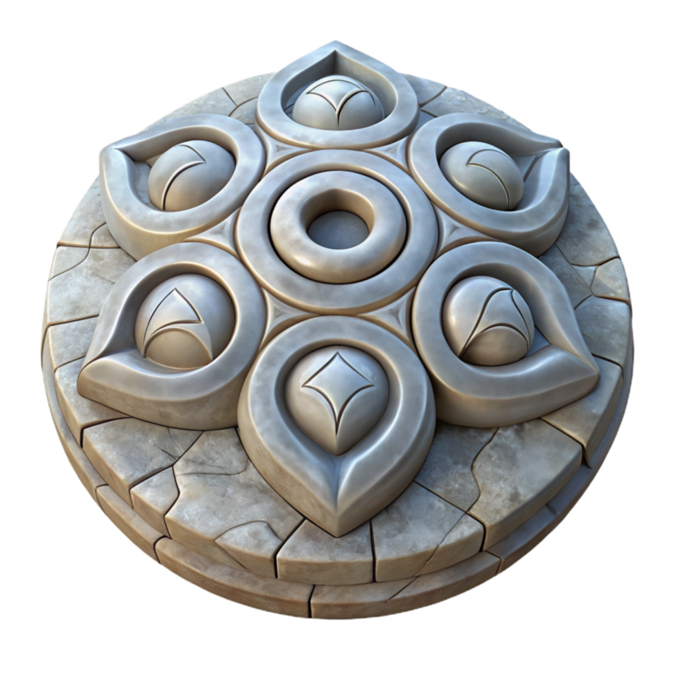 elegant creative Stone Carving Ornament Transparent Background professional png