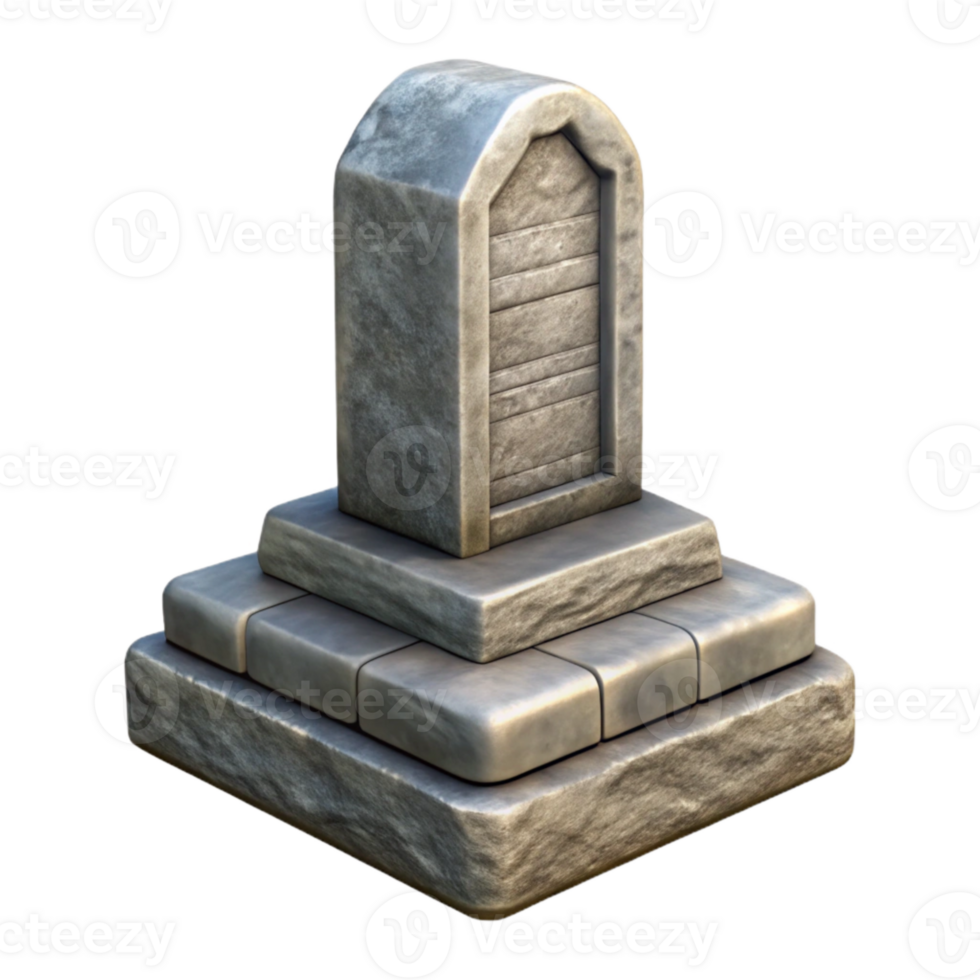 wonderful modern Stone Monument Engraved Inscription Transparent Background authentic png
