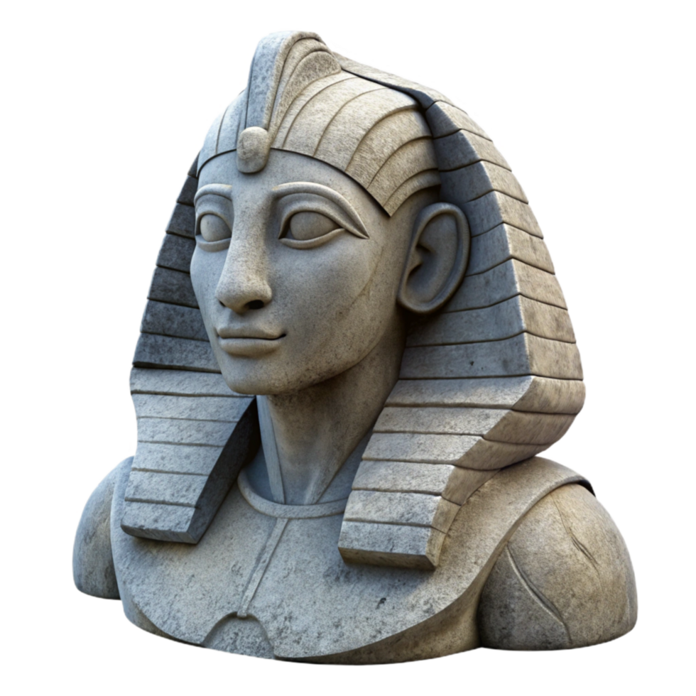 beautiful abstract Stone Sphinx Statue Detail Cutout Element high quality png