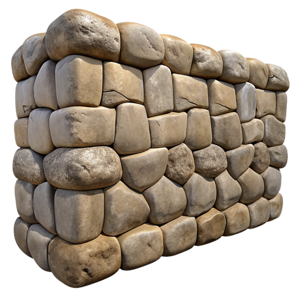 extraordinary vintage Stone Wall Rustic Texture Cutout Isolated high quality png