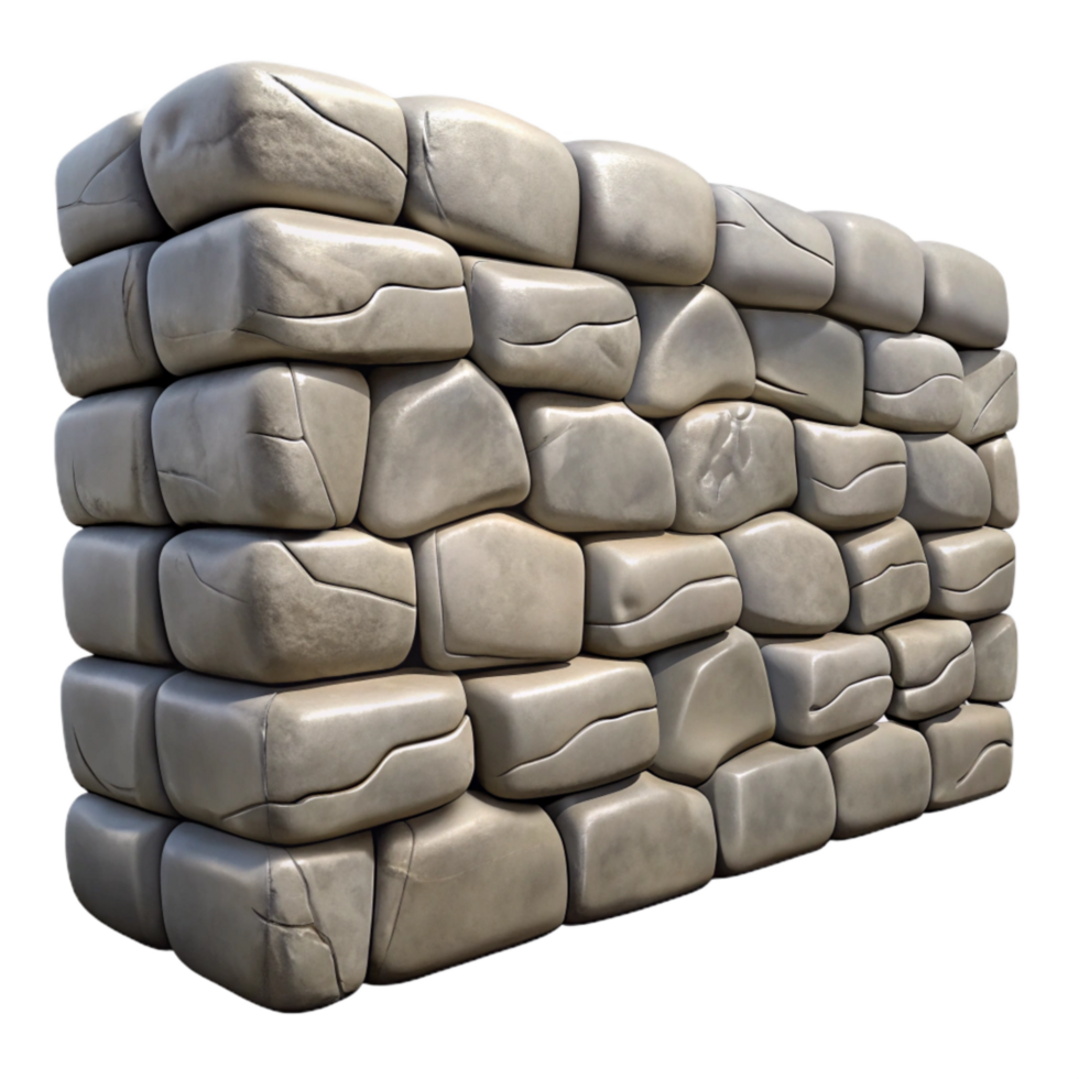 stunning contemporary Stone Wall Texture Isolated detailed png