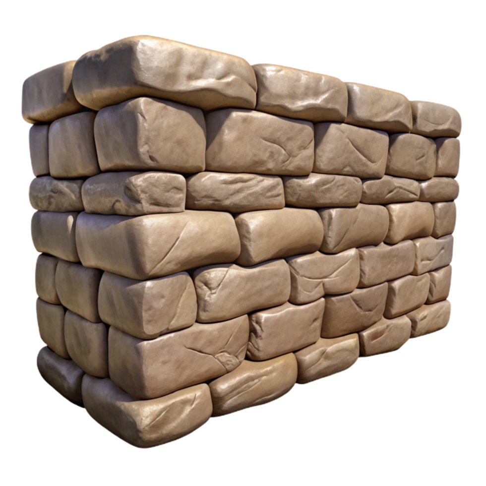 impressive minimalist Stone Wall Texture Isolated with Rough Surface genuine png