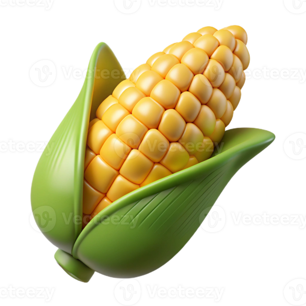 serene classic Street Corn on the Cob Grilled Kernels Cutout Element high resolution png