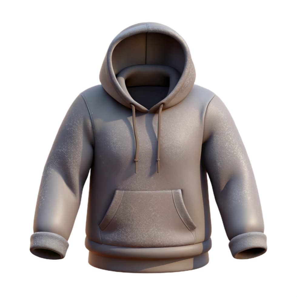 beautiful abstract Street Style Hoodie Drawstring Grey Isolated on Transparent Background professional png