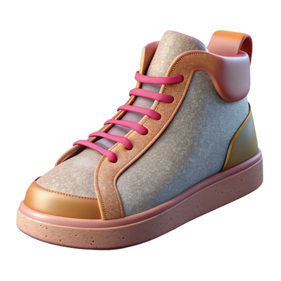 extraordinary artistic Street Style Sneakers Side View Isolated professional png