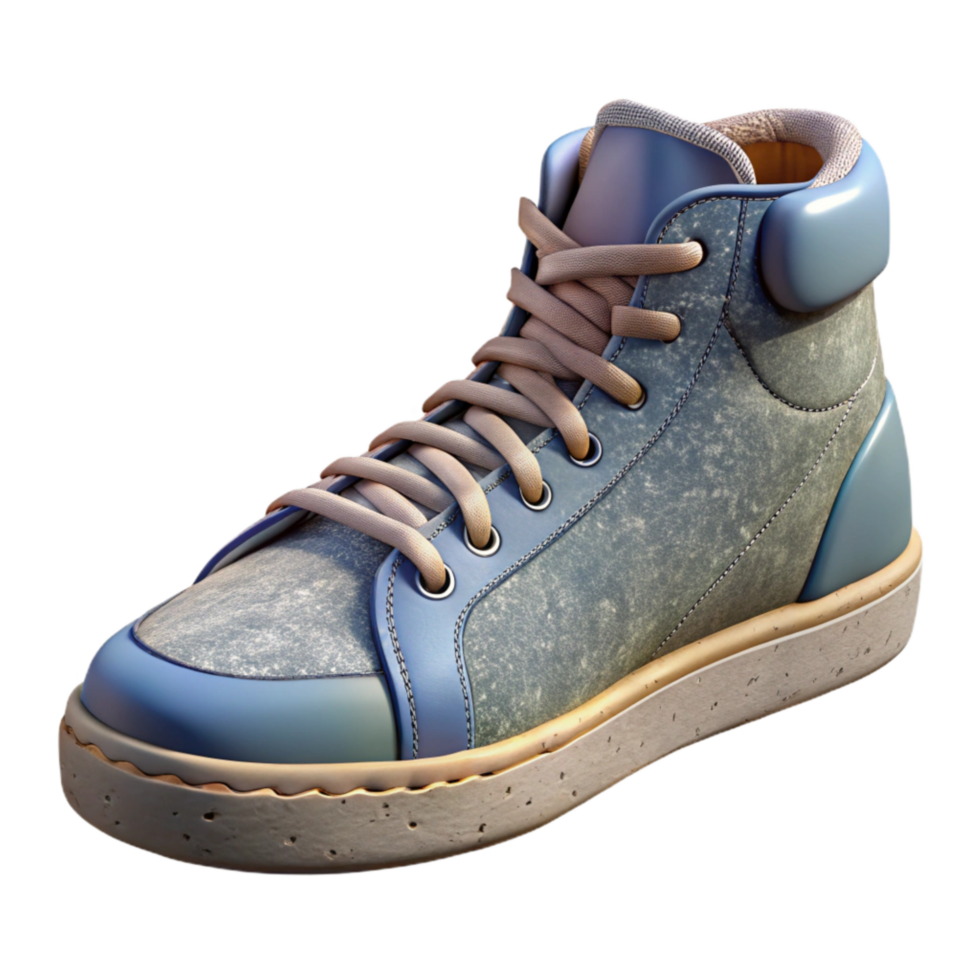 serene creative Street Style Sneakers Side View Isolated high quality png