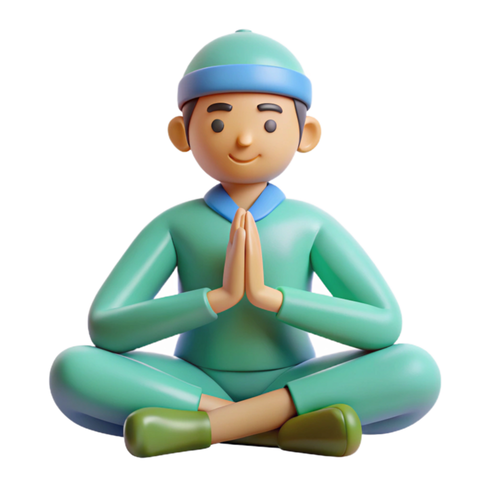 dramatic traditional Stress Relief Techniques Icon Yoga Pose Isolated detailed png